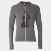 Triblend Lightweight Full-Zip Hooded Long Sleeve Tee Thumbnail