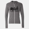 Triblend Lightweight Full-Zip Hooded Long Sleeve Tee Thumbnail