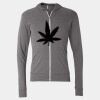 Triblend Lightweight Full-Zip Hooded Long Sleeve Tee Thumbnail