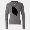 Triblend Lightweight Full-Zip Hooded Long Sleeve Tee Thumbnail