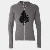 Triblend Lightweight Full-Zip Hooded Long Sleeve Tee Thumbnail