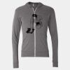 Triblend Lightweight Full-Zip Hooded Long Sleeve Tee Thumbnail