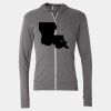 Triblend Lightweight Full-Zip Hooded Long Sleeve Tee Thumbnail