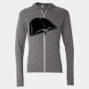 Triblend Lightweight Full-Zip Hooded Long Sleeve Tee Thumbnail