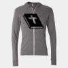 Triblend Lightweight Full-Zip Hooded Long Sleeve Tee Thumbnail