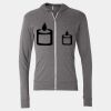 Triblend Lightweight Full-Zip Hooded Long Sleeve Tee Thumbnail