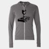 Triblend Lightweight Full-Zip Hooded Long Sleeve Tee Thumbnail