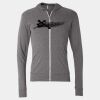 Triblend Lightweight Full-Zip Hooded Long Sleeve Tee Thumbnail