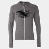 Triblend Lightweight Full-Zip Hooded Long Sleeve Tee Thumbnail