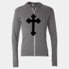 Triblend Lightweight Full-Zip Hooded Long Sleeve Tee Thumbnail