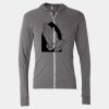 Triblend Lightweight Full-Zip Hooded Long Sleeve Tee Thumbnail