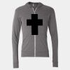 Triblend Lightweight Full-Zip Hooded Long Sleeve Tee Thumbnail