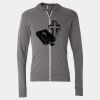 Triblend Lightweight Full-Zip Hooded Long Sleeve Tee Thumbnail