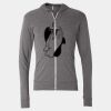 Triblend Lightweight Full-Zip Hooded Long Sleeve Tee Thumbnail