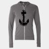 Triblend Lightweight Full-Zip Hooded Long Sleeve Tee Thumbnail