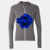 Triblend Lightweight Full-Zip Hooded Long Sleeve Tee Thumbnail