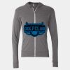 Triblend Lightweight Full-Zip Hooded Long Sleeve Tee Thumbnail