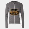 Triblend Lightweight Full-Zip Hooded Long Sleeve Tee Thumbnail