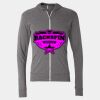 Triblend Lightweight Full-Zip Hooded Long Sleeve Tee Thumbnail