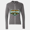 Triblend Lightweight Full-Zip Hooded Long Sleeve Tee Thumbnail