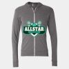 Triblend Lightweight Full-Zip Hooded Long Sleeve Tee Thumbnail