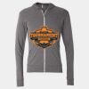 Triblend Lightweight Full-Zip Hooded Long Sleeve Tee Thumbnail