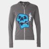 Triblend Lightweight Full-Zip Hooded Long Sleeve Tee Thumbnail