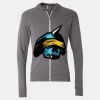 Triblend Lightweight Full-Zip Hooded Long Sleeve Tee Thumbnail