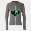 Triblend Lightweight Full-Zip Hooded Long Sleeve Tee Thumbnail