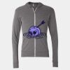 Triblend Lightweight Full-Zip Hooded Long Sleeve Tee Thumbnail