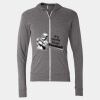 Triblend Lightweight Full-Zip Hooded Long Sleeve Tee Thumbnail