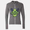 Triblend Lightweight Full-Zip Hooded Long Sleeve Tee Thumbnail