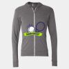 Triblend Lightweight Full-Zip Hooded Long Sleeve Tee Thumbnail