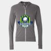 Triblend Lightweight Full-Zip Hooded Long Sleeve Tee Thumbnail