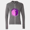 Triblend Lightweight Full-Zip Hooded Long Sleeve Tee Thumbnail