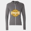 Triblend Lightweight Full-Zip Hooded Long Sleeve Tee Thumbnail