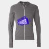 Triblend Lightweight Full-Zip Hooded Long Sleeve Tee Thumbnail