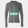 Triblend Lightweight Full-Zip Hooded Long Sleeve Tee Thumbnail