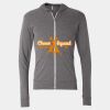 Triblend Lightweight Full-Zip Hooded Long Sleeve Tee Thumbnail