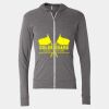 Triblend Lightweight Full-Zip Hooded Long Sleeve Tee Thumbnail