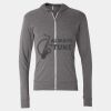 Triblend Lightweight Full-Zip Hooded Long Sleeve Tee Thumbnail