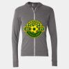 Triblend Lightweight Full-Zip Hooded Long Sleeve Tee Thumbnail