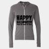 Triblend Lightweight Full-Zip Hooded Long Sleeve Tee Thumbnail