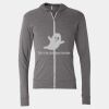 Triblend Lightweight Full-Zip Hooded Long Sleeve Tee Thumbnail