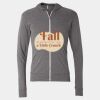 Triblend Lightweight Full-Zip Hooded Long Sleeve Tee Thumbnail