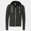 Unisex Triblend Sponge Fleece Full-Zip Hoodie Sweatshirt Thumbnail