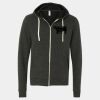 Unisex Triblend Sponge Fleece Full-Zip Hoodie Sweatshirt Thumbnail