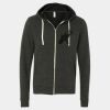 Unisex Triblend Sponge Fleece Full-Zip Hoodie Sweatshirt Thumbnail