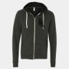 Unisex Triblend Sponge Fleece Full-Zip Hoodie Sweatshirt Thumbnail