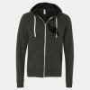 Unisex Triblend Sponge Fleece Full-Zip Hoodie Sweatshirt Thumbnail